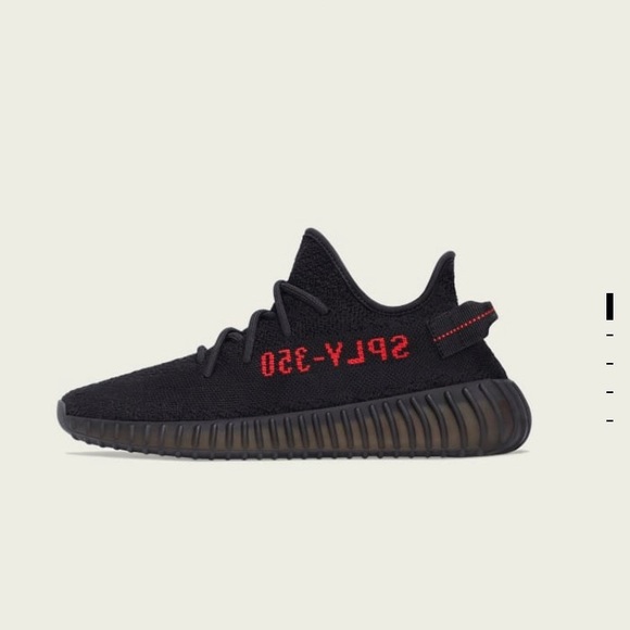 Yeezy Boost 350 Black and Red - Picture 4 of 4